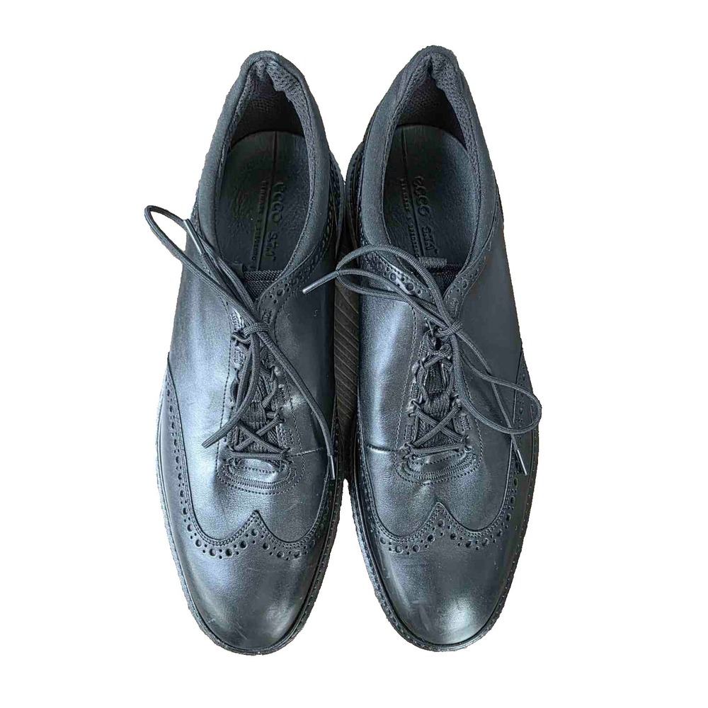 Ecco Phorene Men's‎ Shoes Size 12 / 12.5 Black Leather Dress Oxford Shoes